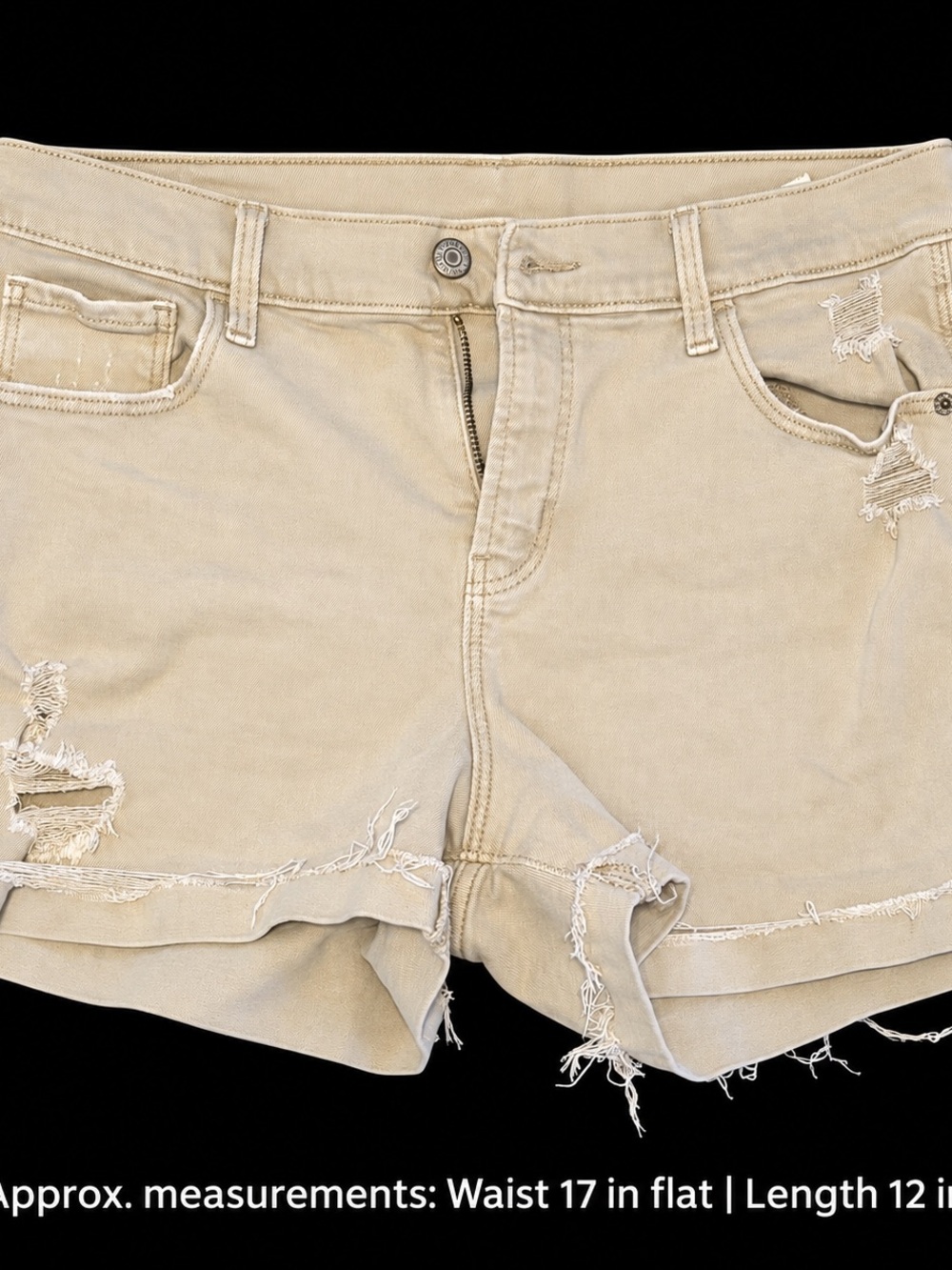 Old Navy Boyfriend No Rise Distressed Shorts Size 12
